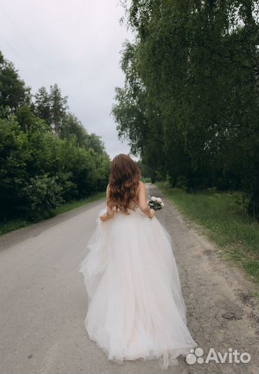 Вечернее свадебное платье