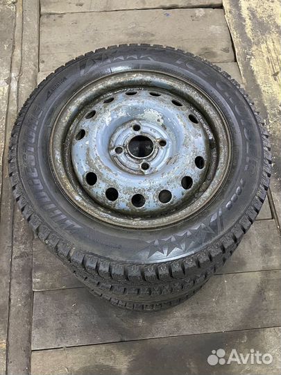 Зимний комплект колес r14 на daewoo nexia