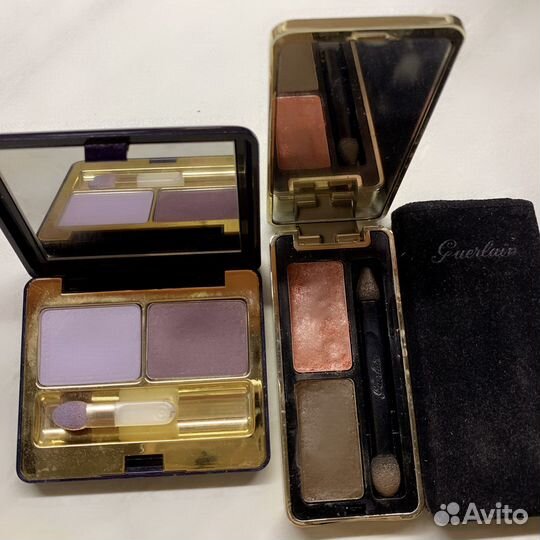 Тени Guerlain, и тени-кашемир estee lauder