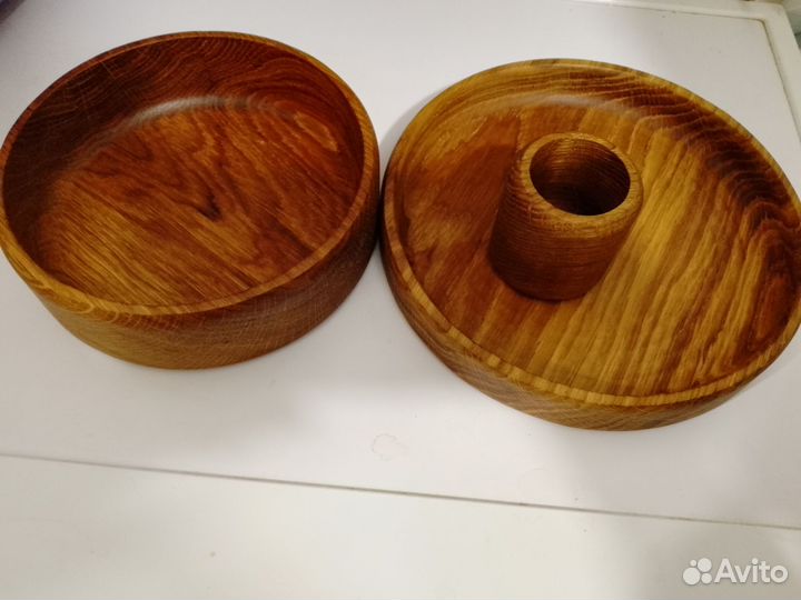 Тарелки дуб