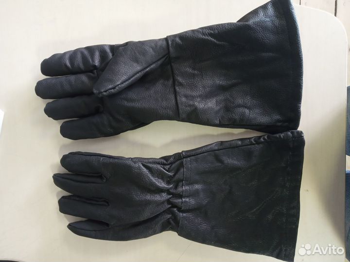 Кожаные краги перчатки для шашлыка