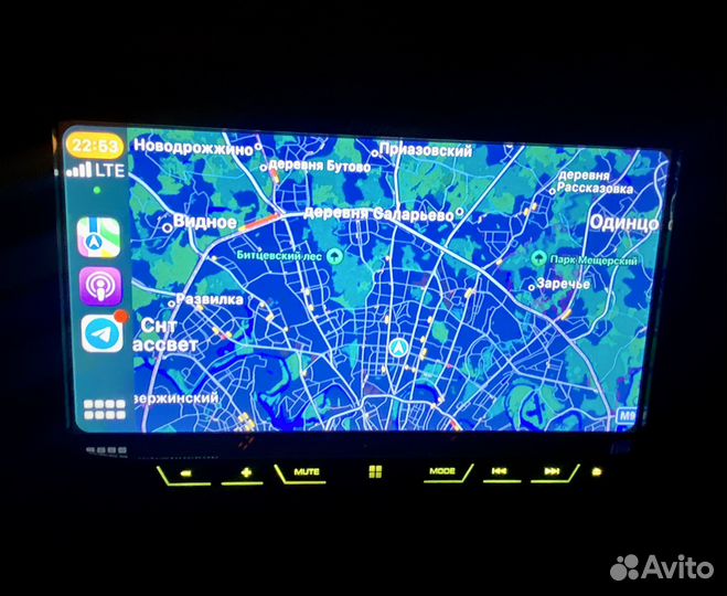 2din процессорный Pioneer AVH-X8600BT отл сост