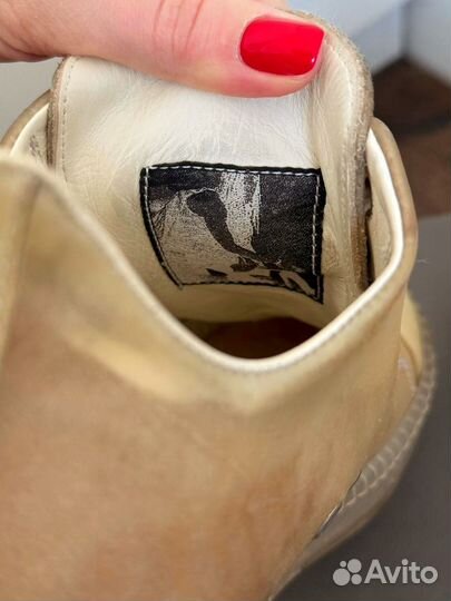 Rick owens beige transparent