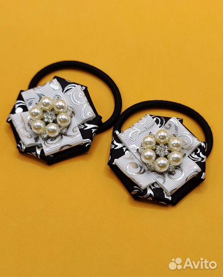 Резиночки для волос ручной работы