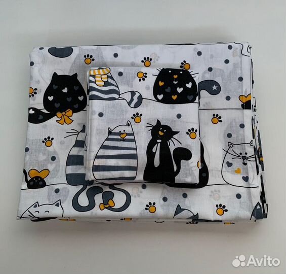 Детский комплект постельного белья Коты