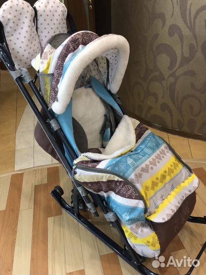 Коляска санки