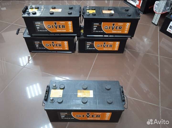 Аккумулятор Giver 190a/h для тяжёлой техники