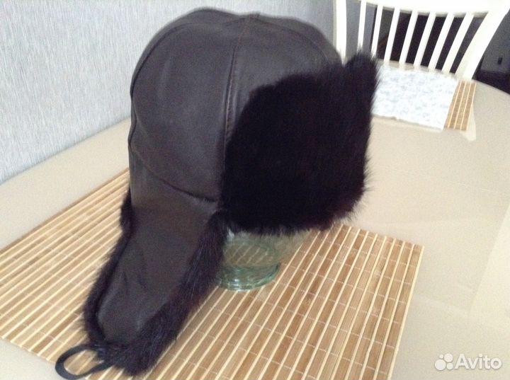 Шапка-ушанка натуральная