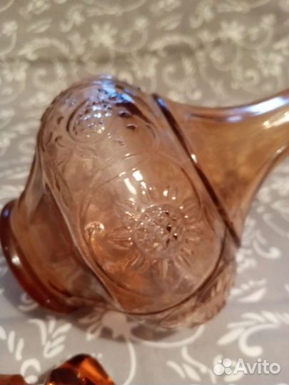 Графин цветное стекло СССР