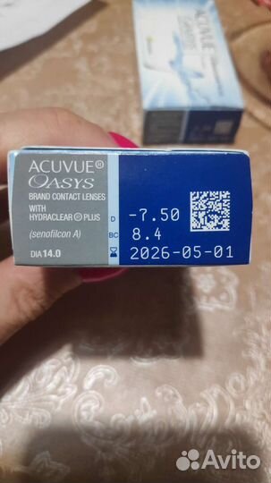 Контактные линзы Acuvue Oasys with Hydraclear Plus