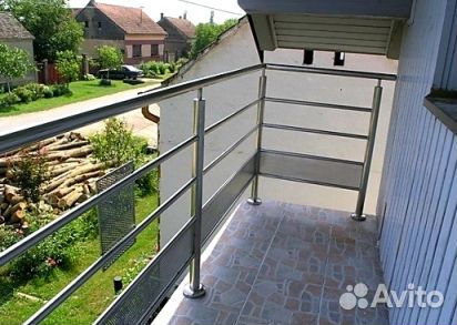 Перила с поручнем пвх