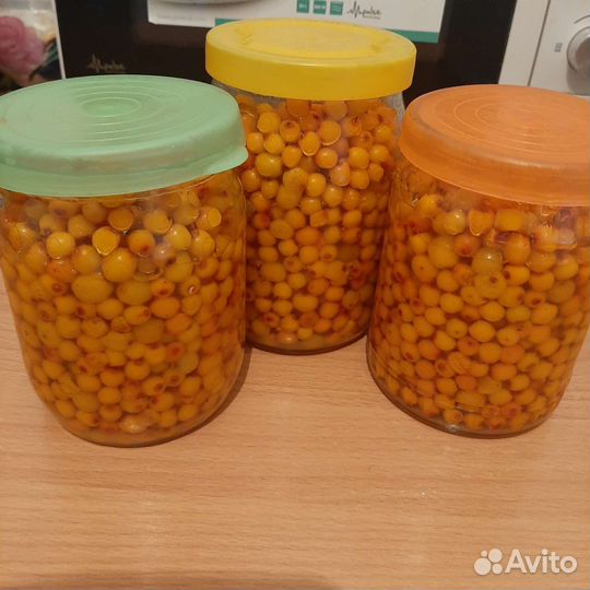 Облепиха с сахором в собственном соку