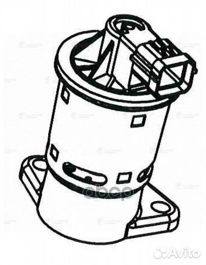 Клапан EGR chevrolet lacetti 02- 1.4I/1.6I lveg