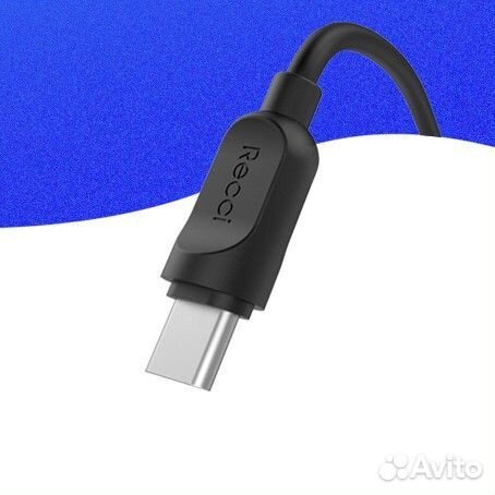 Кабель recci smart type-C RCT-P100 1m Black