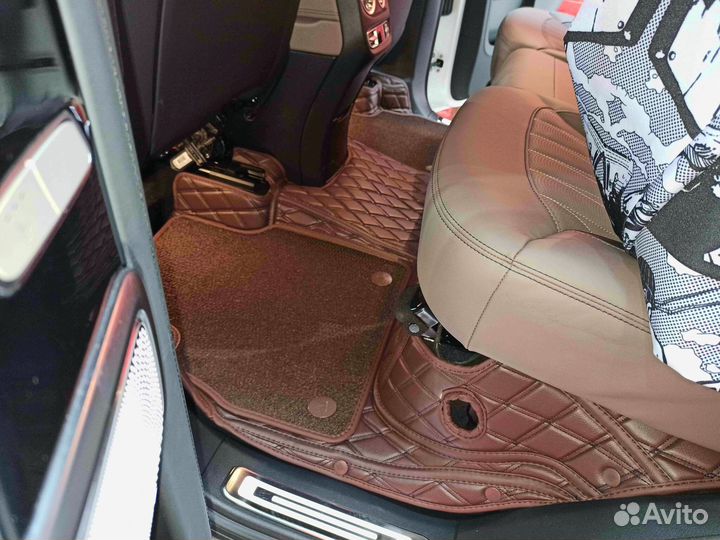 3Д (3D) коврики из экокожи G klasse