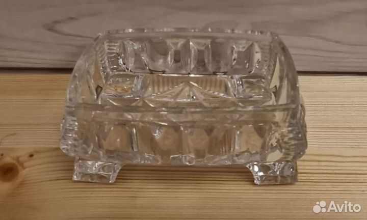 Хрустальная конфетница, пепельница СССР