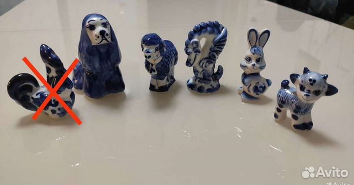 Фигурки гжель СССР