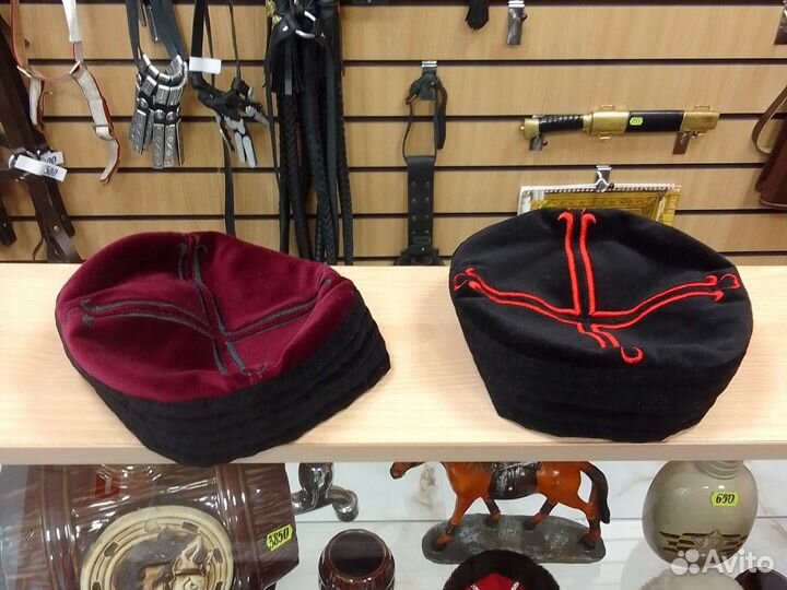 Папахи, кубанки, тафья, верхушки