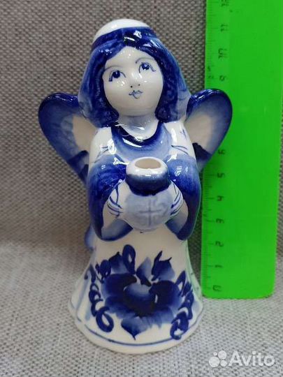 Фигурка ангел гжель