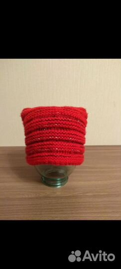 Шапка зимняя женская вязанная