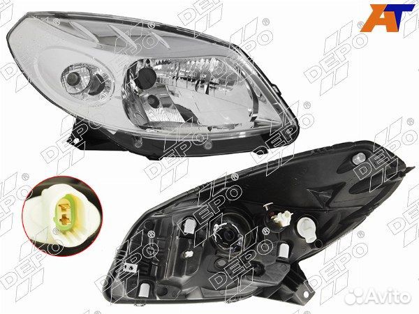 Фара renault sandero stepway