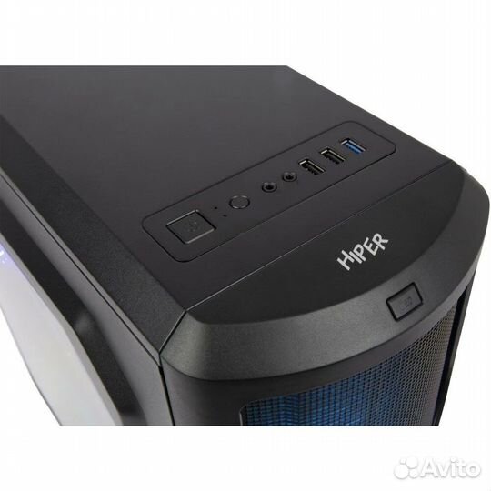 Корпус компьютерный hiper M62 Black Новый