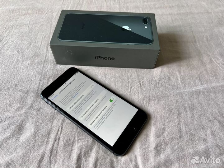 iPhone 8 Plus 64gb Space Gray / Коробка / Чек