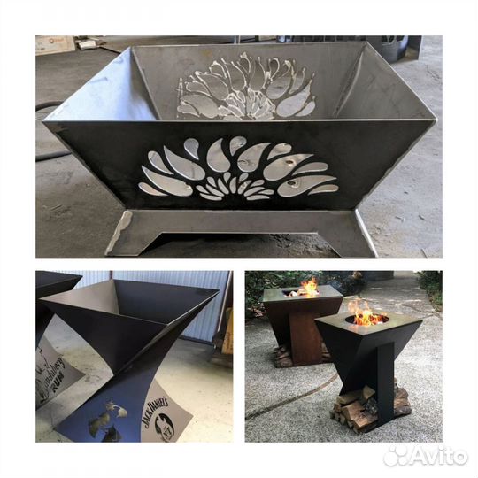 Костровая чаша с резкой от производителя