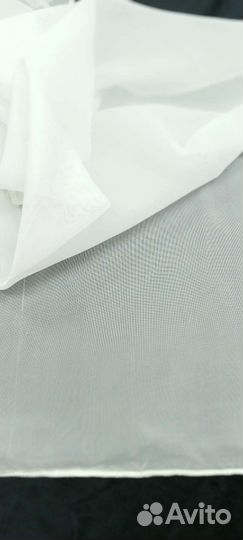 Тюль вуаль белый