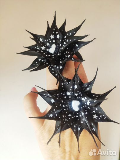 Цветы-резинки ручной работы