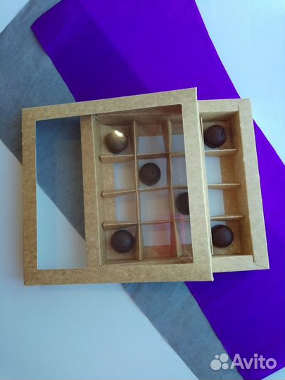 Крафтовые коробки для конфет