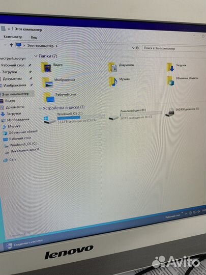 Моноблок Lenovo Asus Aser SSD
