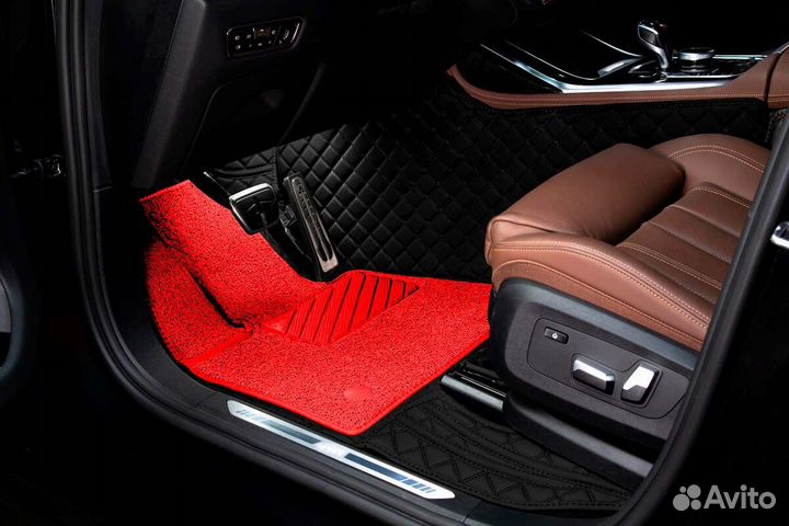 3D Коврики Geely Салон Багажник из Экокожи
