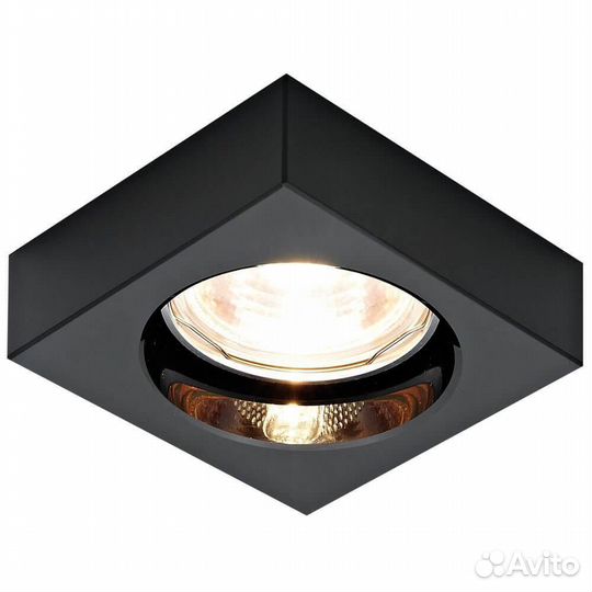 Светильник встраиваемый из камня и металла