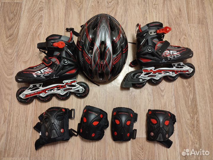 Роликовые коньки детские Reaction Rainbow