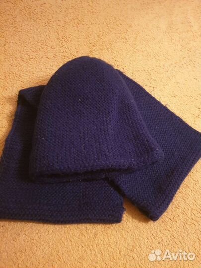 Комплект шапка и снуд женский