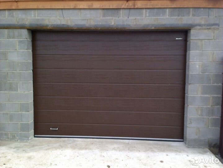 Секционные ворота под ключ