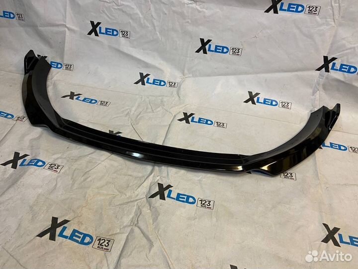 Сплиттер переднего бампера Passat CC рестайлинг