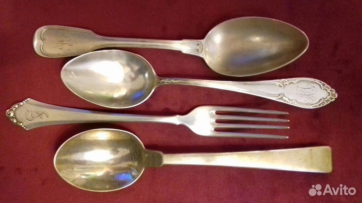Серебряные ложки и вилки