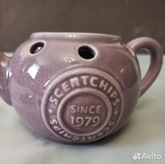 Винтажный подсвечник в виде чайника. Фарфор