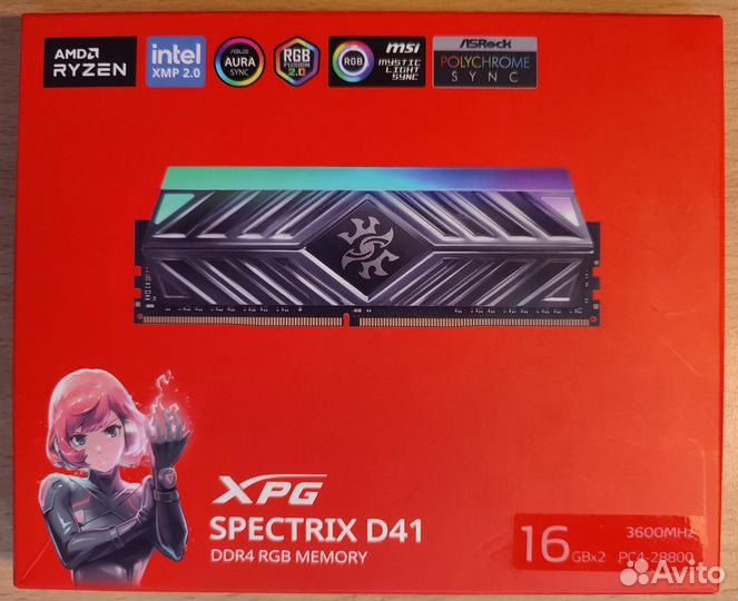 DDR4 32 GB (16x2) 3600 MHz