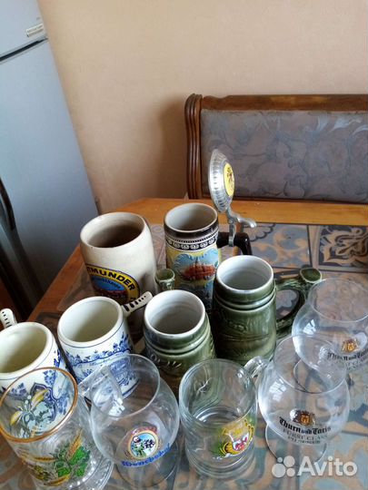 Пивные кружки и бокалы