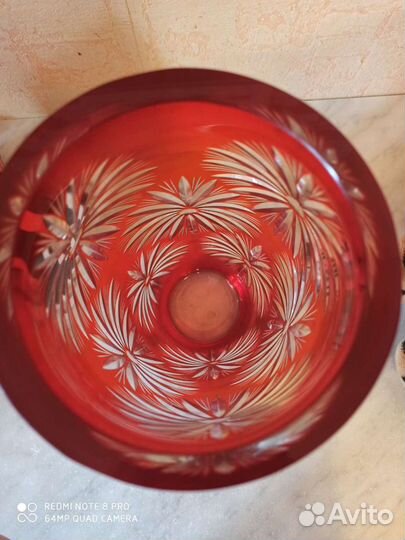 Ваза хрустальная 