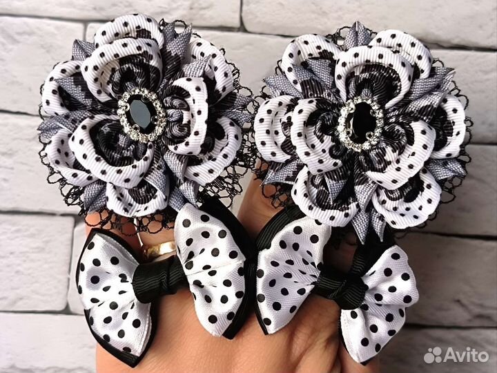 Школьные бантики ручной работы