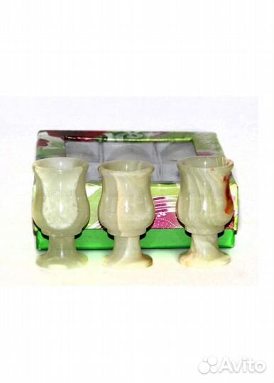 Рюмки из оникса 6 шт