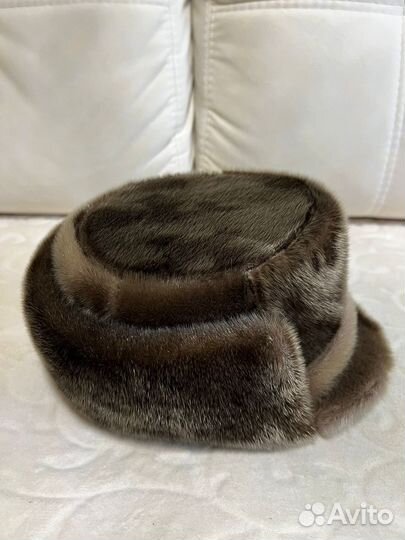 Мужская шапка мех бобер 58