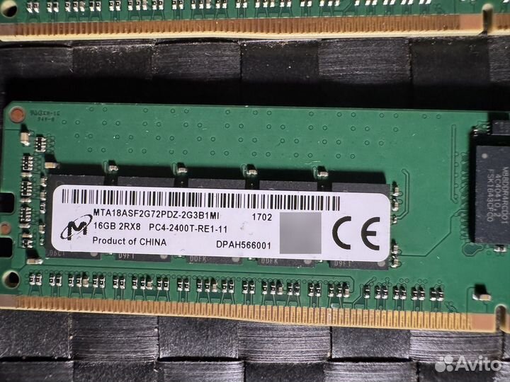 Оперативная память Micron DDR4 ECC reg 32Gb (16x2)