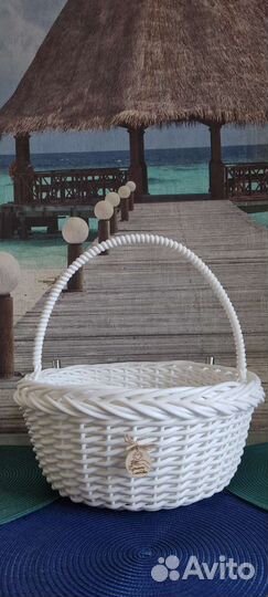 Корзина для фруктов/овощей/цветов из полиротанга