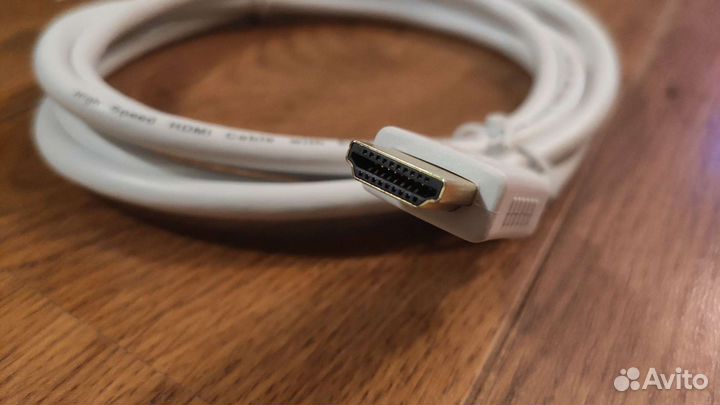 Кабель hdmi белый 1.8м V1.4 (новый)