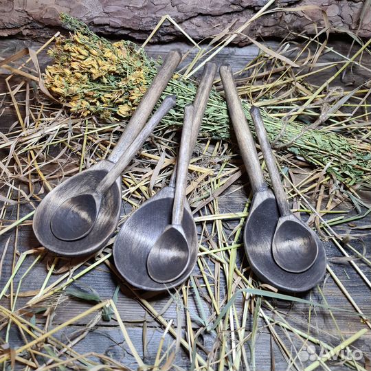 Ложки деревянные 6 шт. Набор Травник